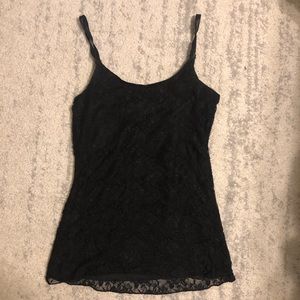 Black lace cami